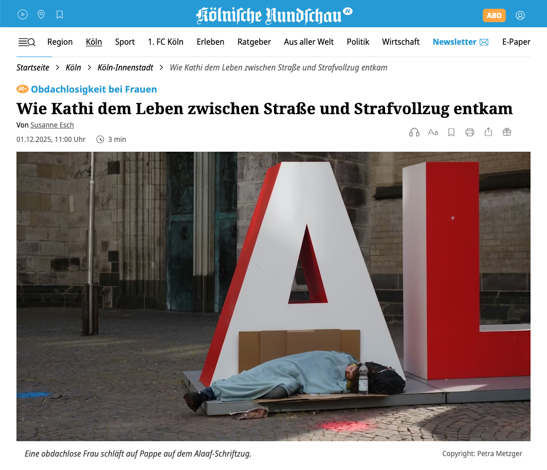 Artikel von Susanne Esch in der Kölnischen Rundschau